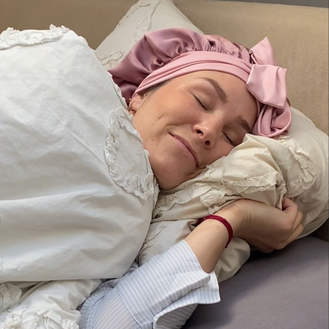 Bonnet aus 100% Maulbeerseide